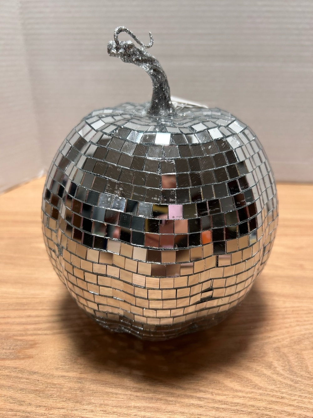 Disco Ball Pumpkin Mosaic Mirror Tiles Halloween Decor Viral Trendy Retro NWT